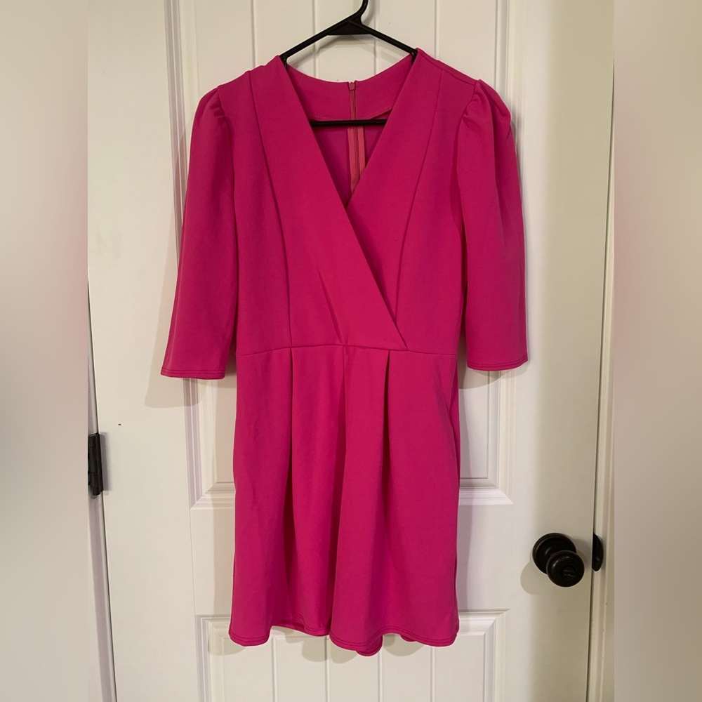 2hearts magenta v neck romper with sleeves BNWT